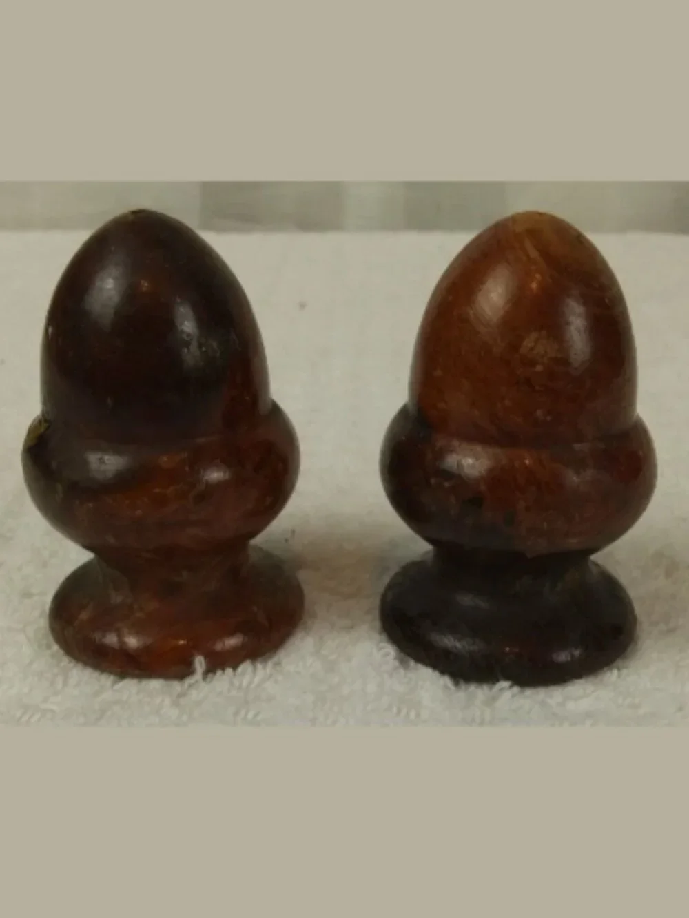 Vintage Wooden Acorn Souvenir San Francisco Salt Pepper Shakers Cork‎ 2.5